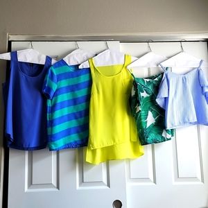 Set of 5 tops size M